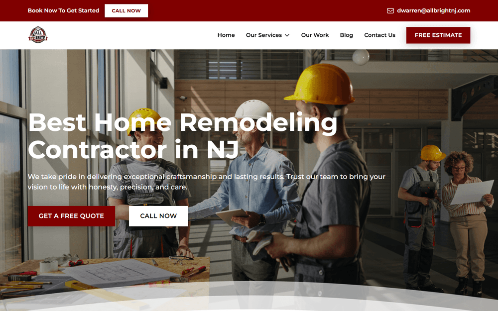 All Brite Home Improvement website