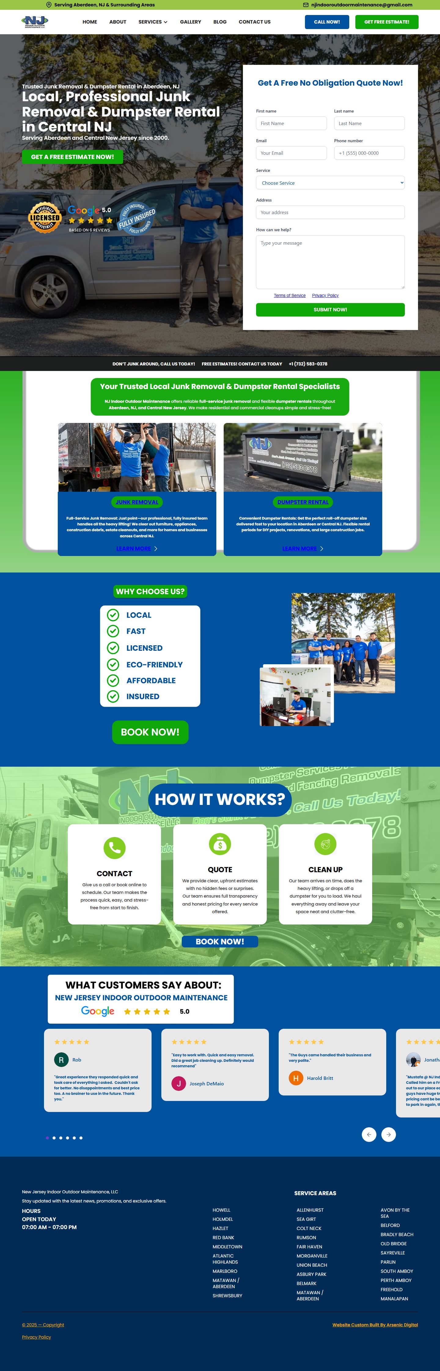 NJ Indoor Outdoor Maintenance website